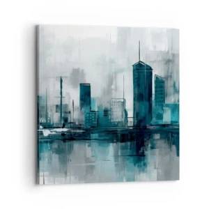 Obraz na plátne - Mesto vo farbe dažďa - 70x70 cm