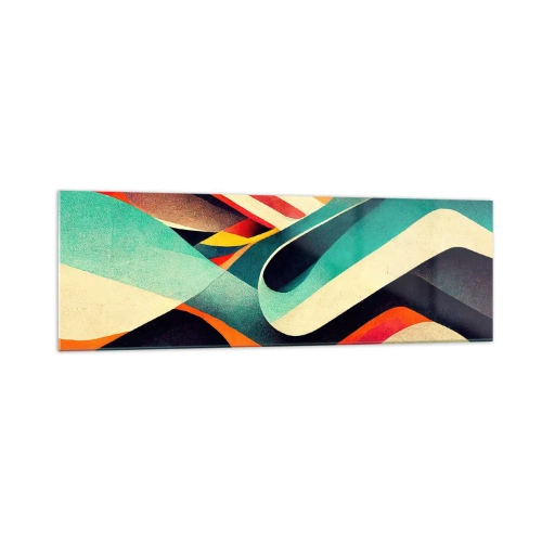 Obraz na skle - Intenzívna kompozícia - 160x50 cm