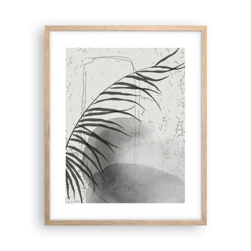 Plagát v ráme zo svetlého duba - Subtílna exotika prírody - 40x50 cm