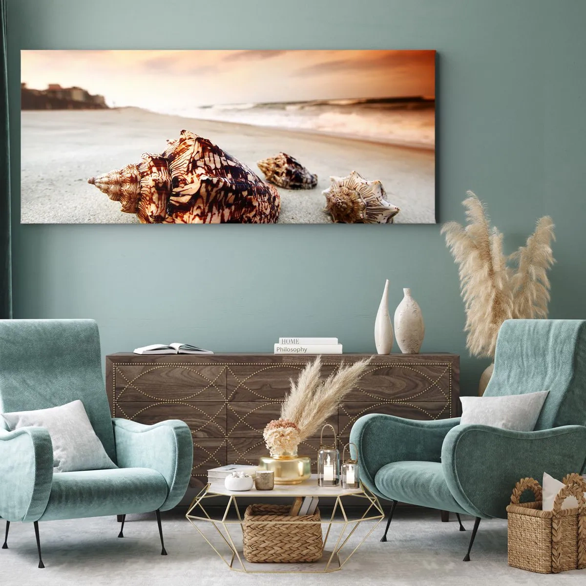 Obraz na plátne - Vyhnankyne vĺn - 120x50 cm