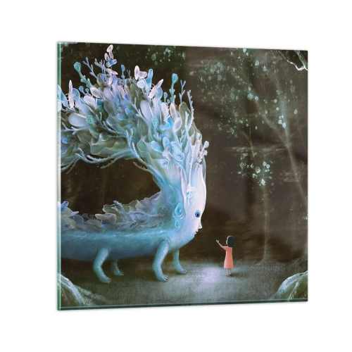 Obraz na skle - Fantastické stretnutie - 60x60 cm