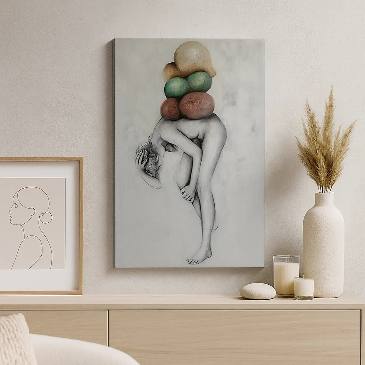 Obraz na plátne - Bremeno života - 50x70 cm