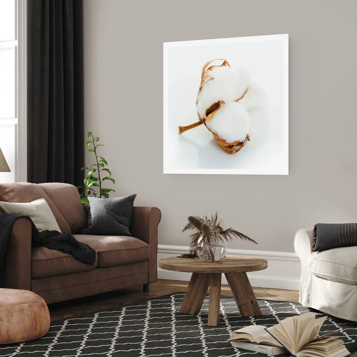 Plagát - Mäkká od prírody - 40x40 cm