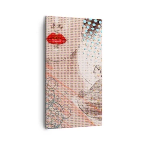 Obraz na plátne - Komiksový heroín - 45x80 cm