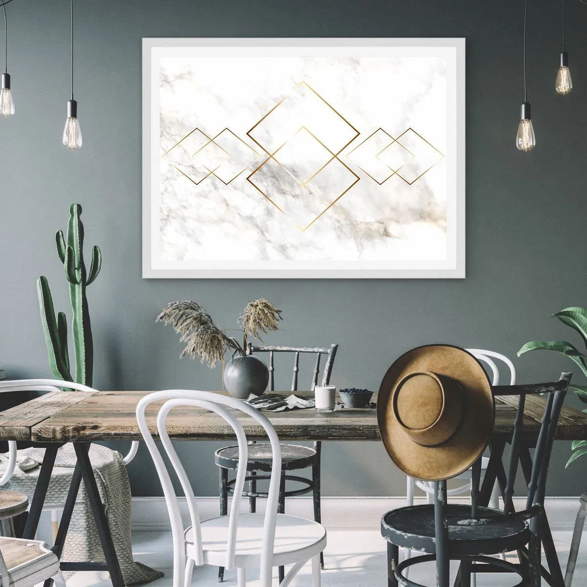 Plagát v bielom ráme - Pohľad na nekonečno - 91x61 cm