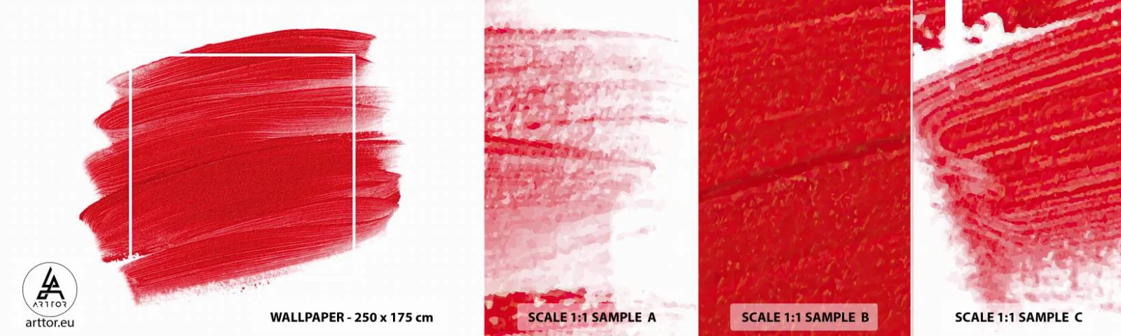 Vzorka samolepiacej fototapety Deluxe Sticker - Mimo rám - Abstrakcia, Kus, Minimalizmus - 100x30 cm