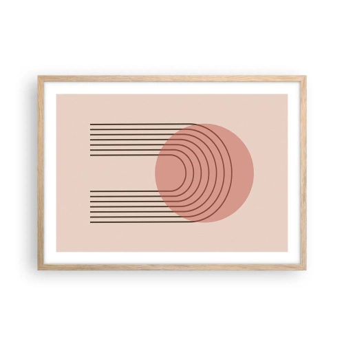 Plagát v ráme zo svetlého duba - Neodolateľná príťažlivosť - 70x50 cm