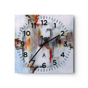 Nástenné hodiny - Paličkou po vode - 30x30 cm