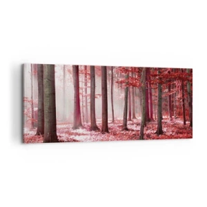 Obraz na plátne - Červená je rovnako krásna - 100x40 cm