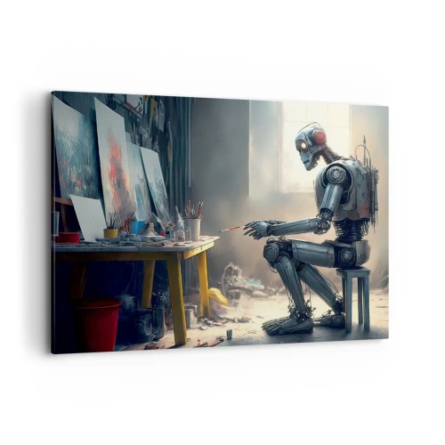 Obraz na plátne - Akt stvorenia - 100x70 cm