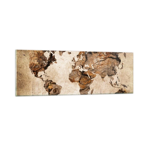 Obraz na skle - Objav sveta - 90x30 cm