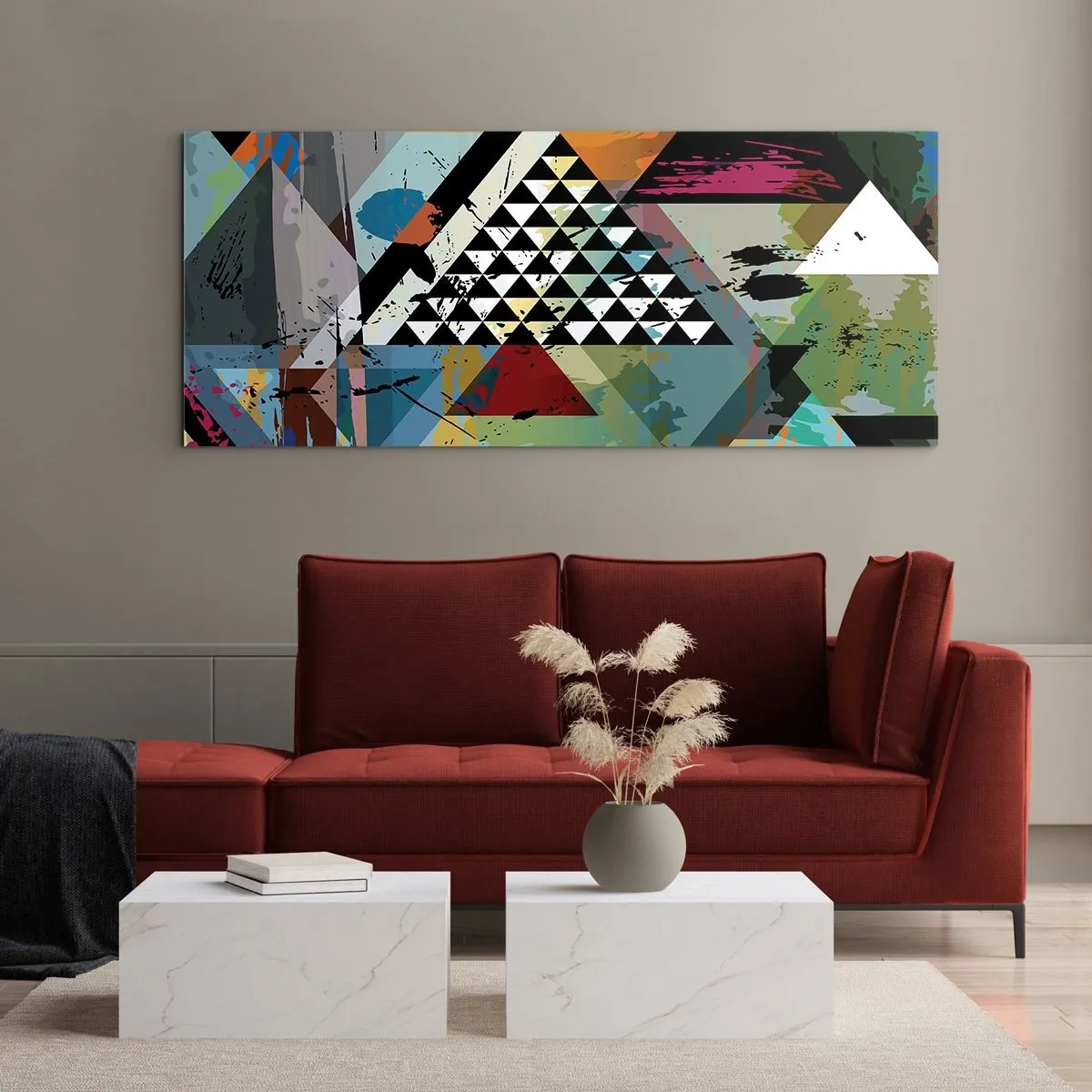 Obraz na skle - Aké je to jednoduché - 90x30 cm