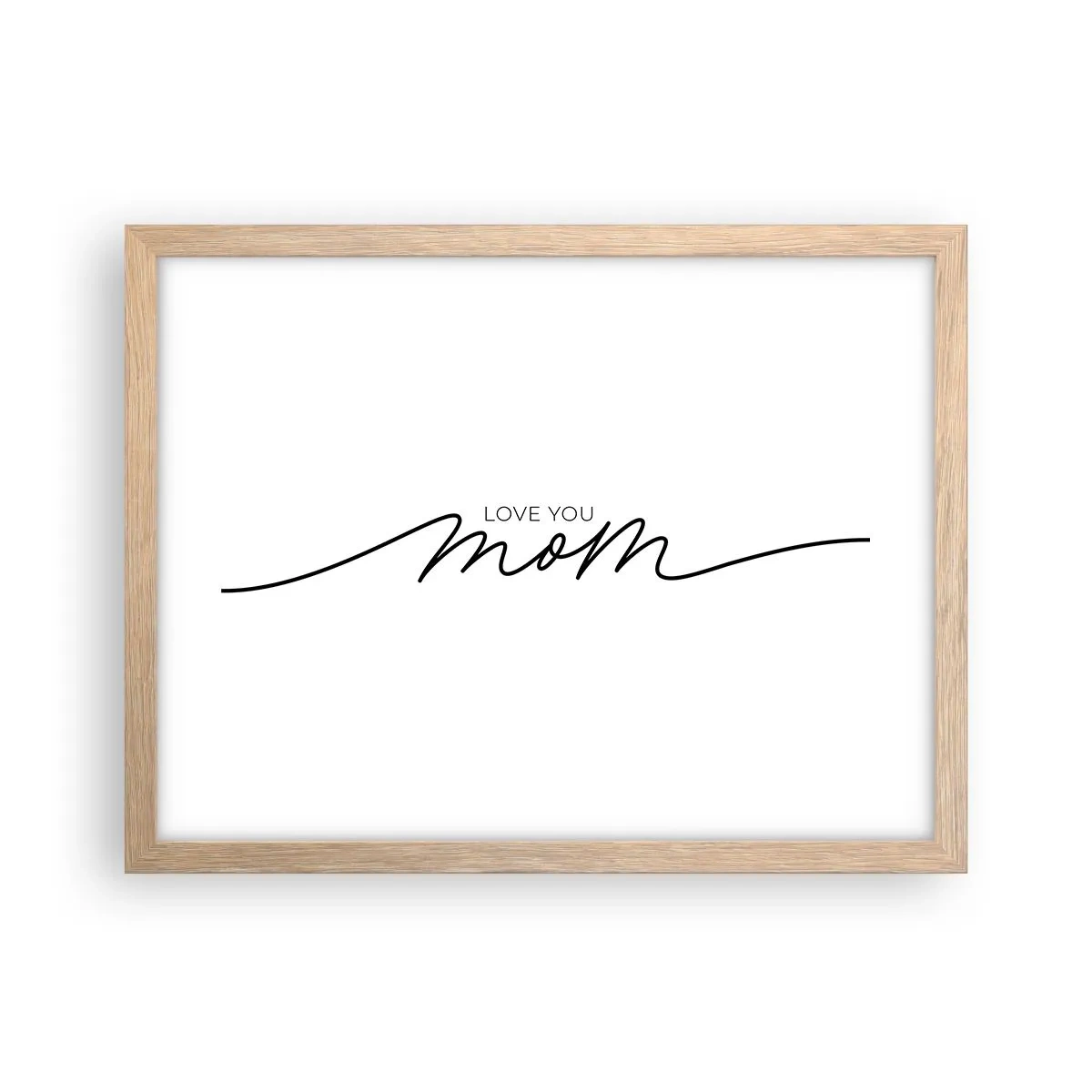 Plagát v ráme zo svetlého duba - Veľké dojatie - 40x30 cm