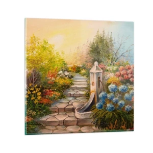 Obraz na skle - V plnom rozkvete - 30x30 cm
