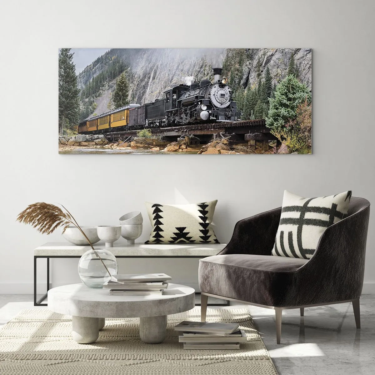 Obraz na skle - A kam to? Kam? - 100x40 cm