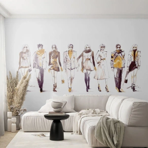 Fototapeta Standard Eco - Nevynútená a voľná elegancia - Žena, Model, Móda - 250x175 cm