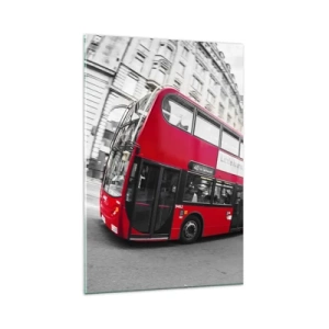 Obraz na skle - Londýn tradične - by bus - 80x120 cm