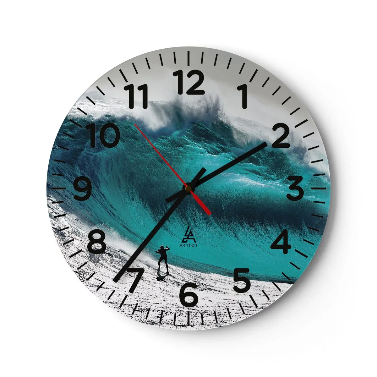 Nástenné hodiny - Výzva prijatá - 40x40 cm