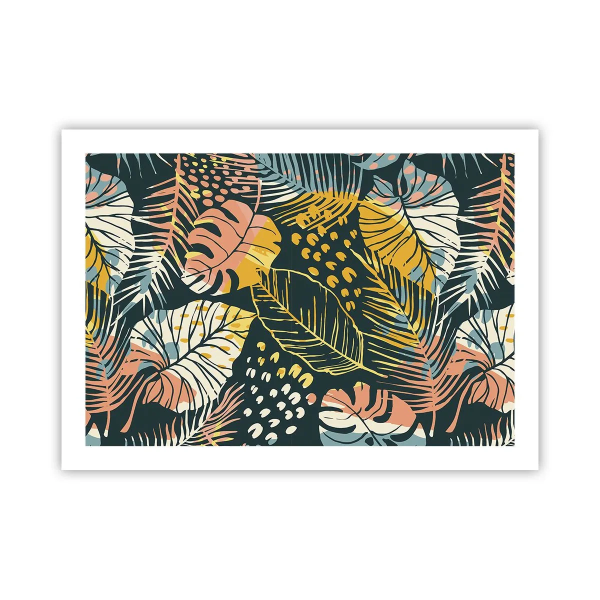 Plagát - Listová fantázia - 70x50 cm