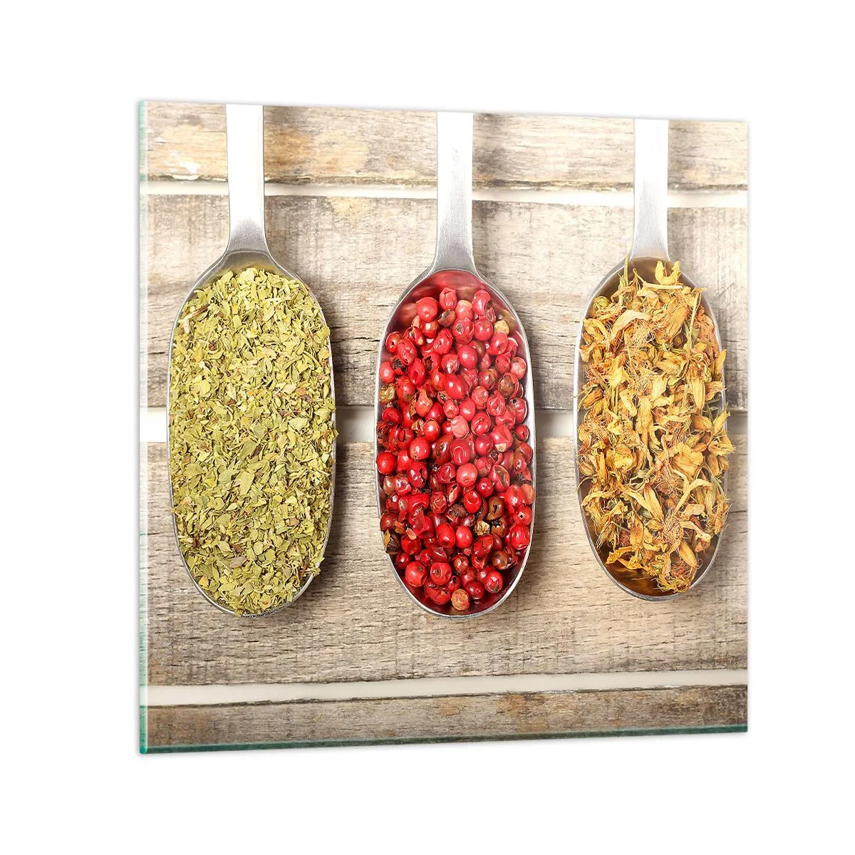 Obraz na skle - Kuchynská mágia - 40x40 cm