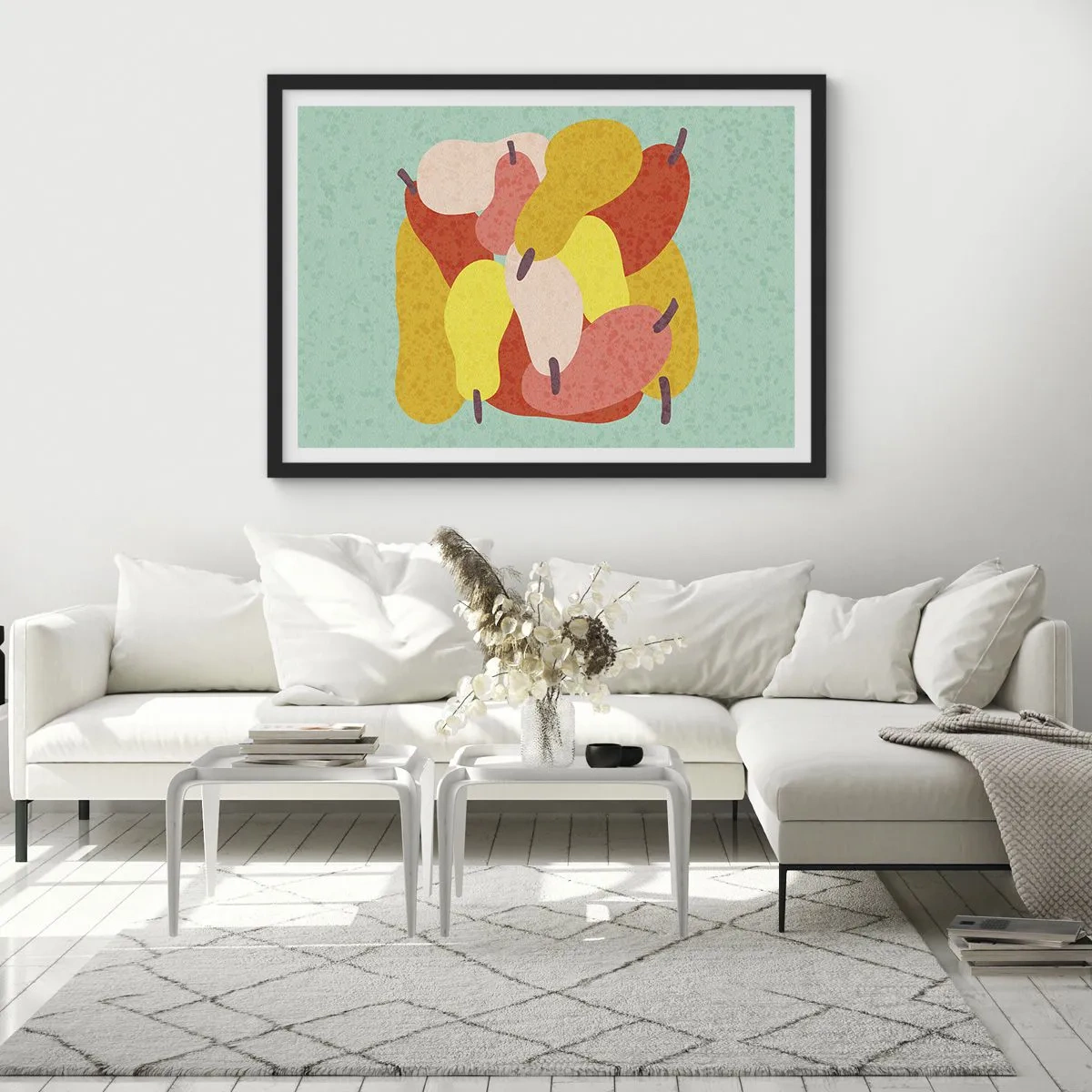 Plagát v čiernom ráme - Ochutnajte letné slnko - 100x70 cm