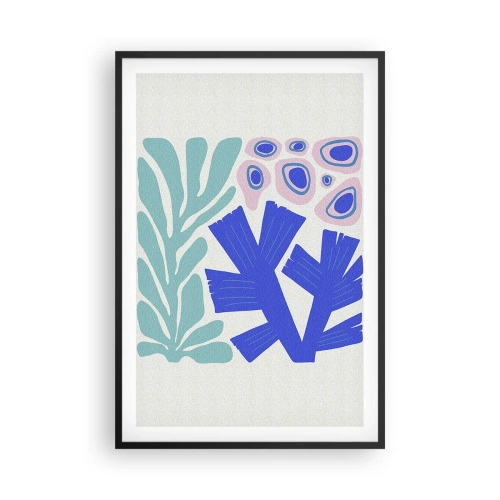 Plagát v čiernom ráme - Podvodná záhrada - 61x91 cm