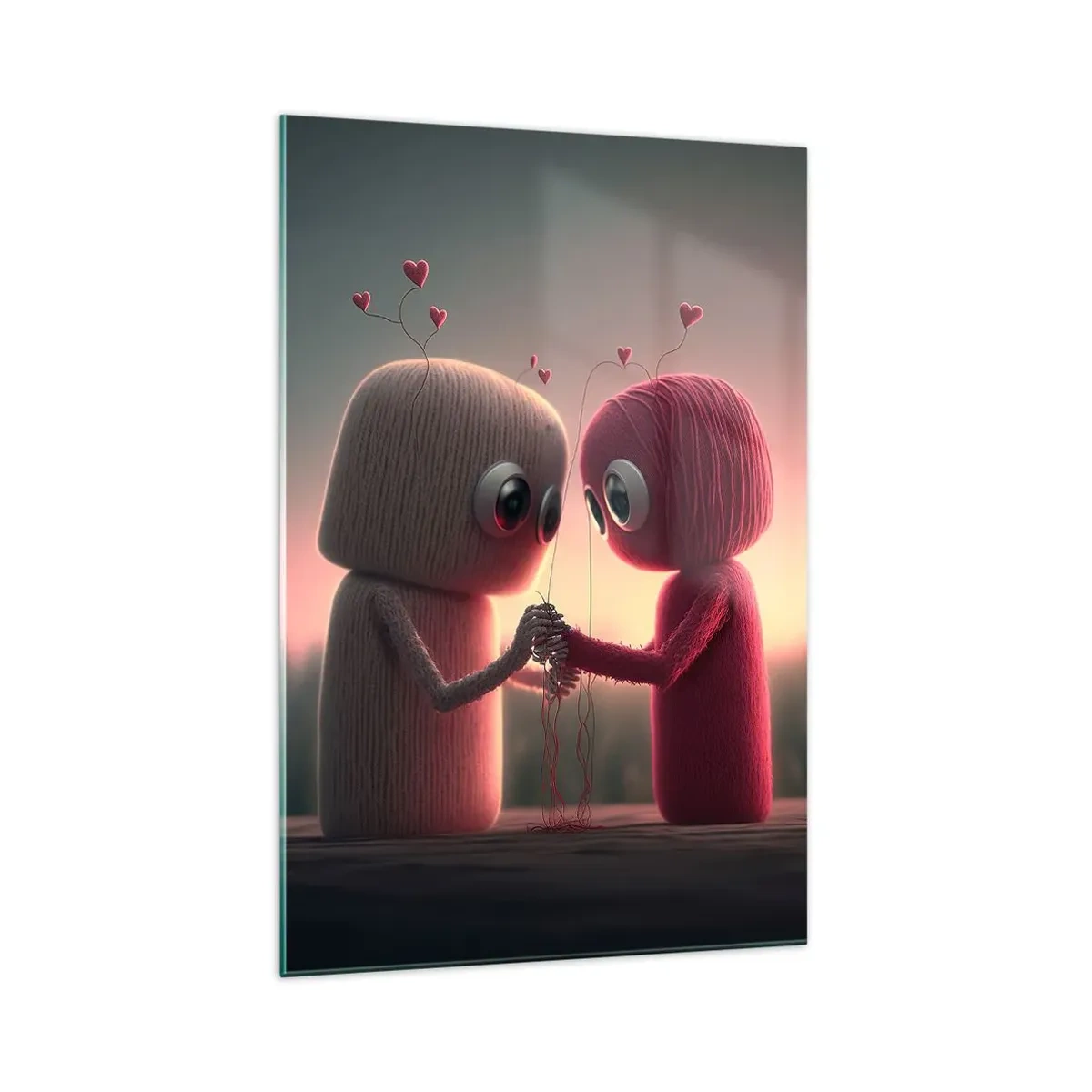 Obraz na skle - Každý môže milovať - 70x100 cm