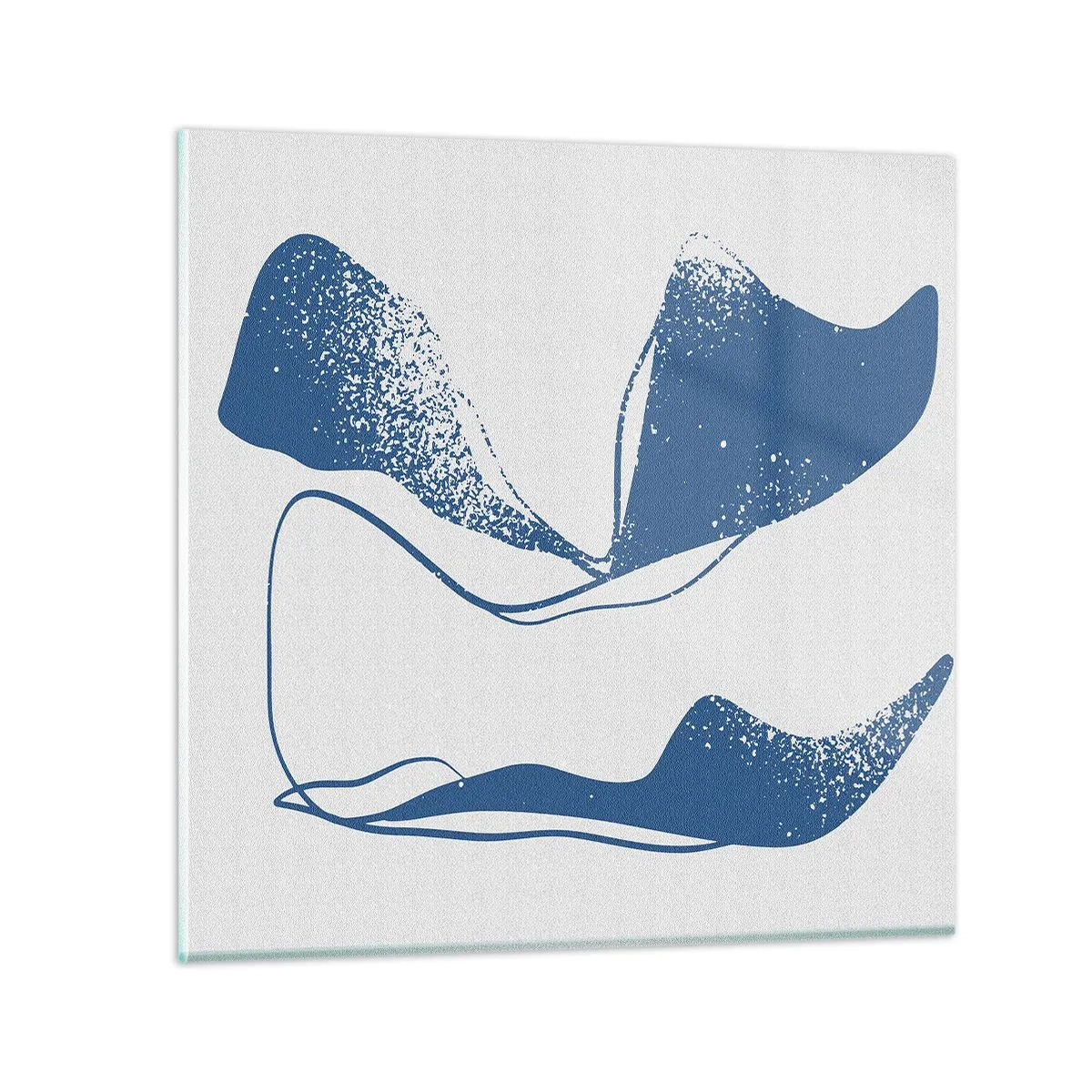 Obraz na skle - Okrídlená abstrakcia - 40x40 cm