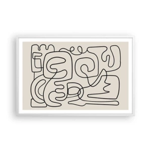 Plagát v bielom ráme - Podľa stopy - 91x61 cm