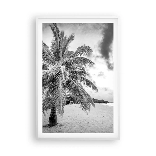 Plagát v bielom ráme - Keď túžiš po samote…. - 61x91 cm