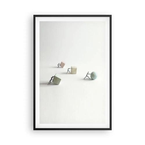 Plagát v čiernom ráme - Život samotný - 61x91 cm