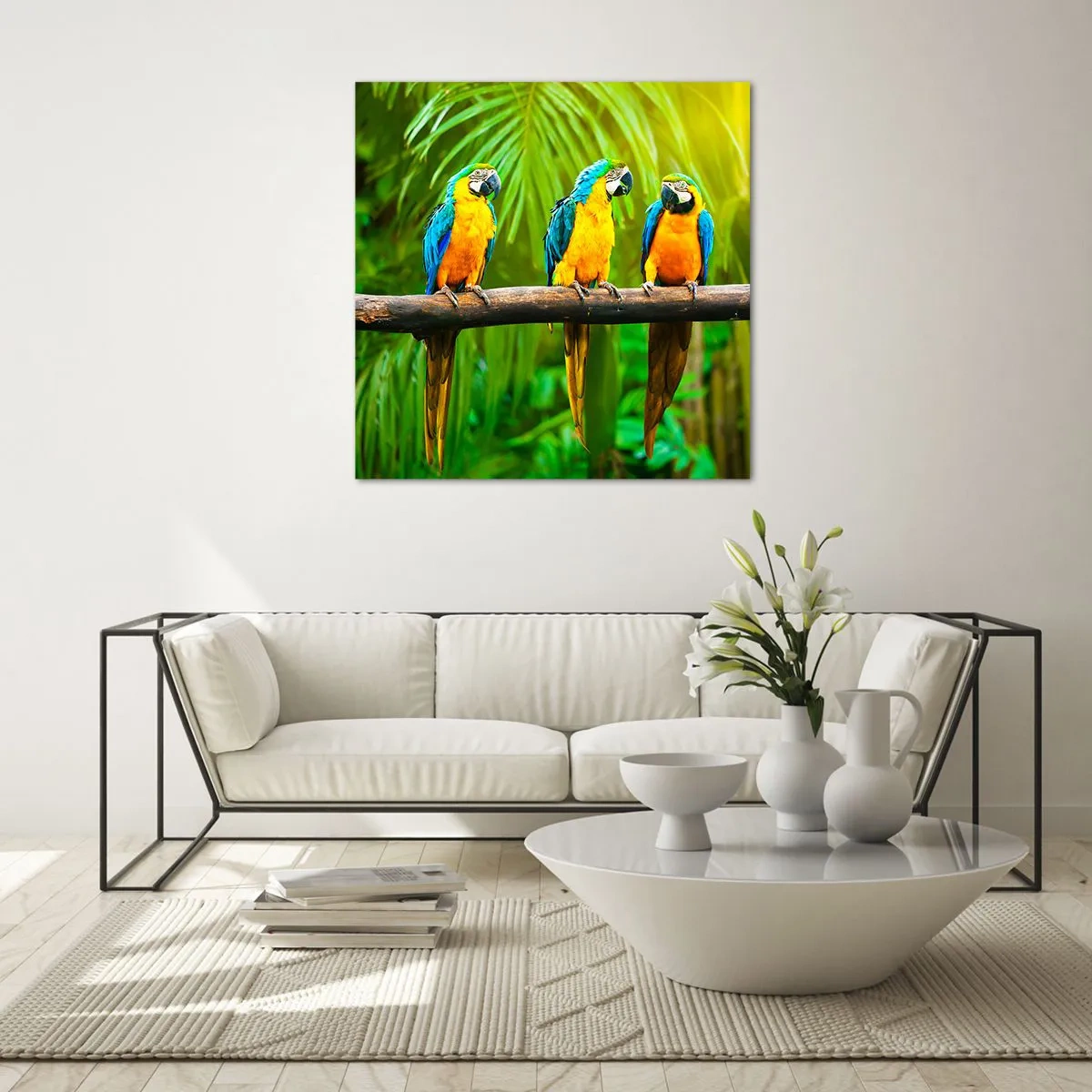 Obraz na skle - Počula si, že ona…? - 40x40 cm