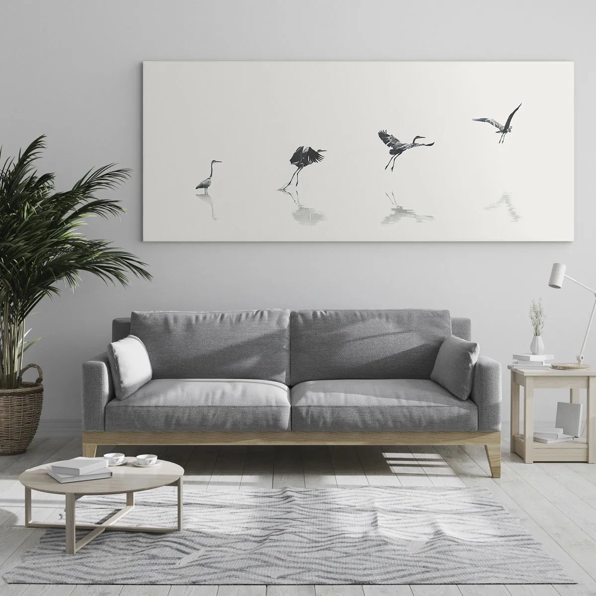 Obraz na skle - Štyri jednoduché kroky - 120x50 cm