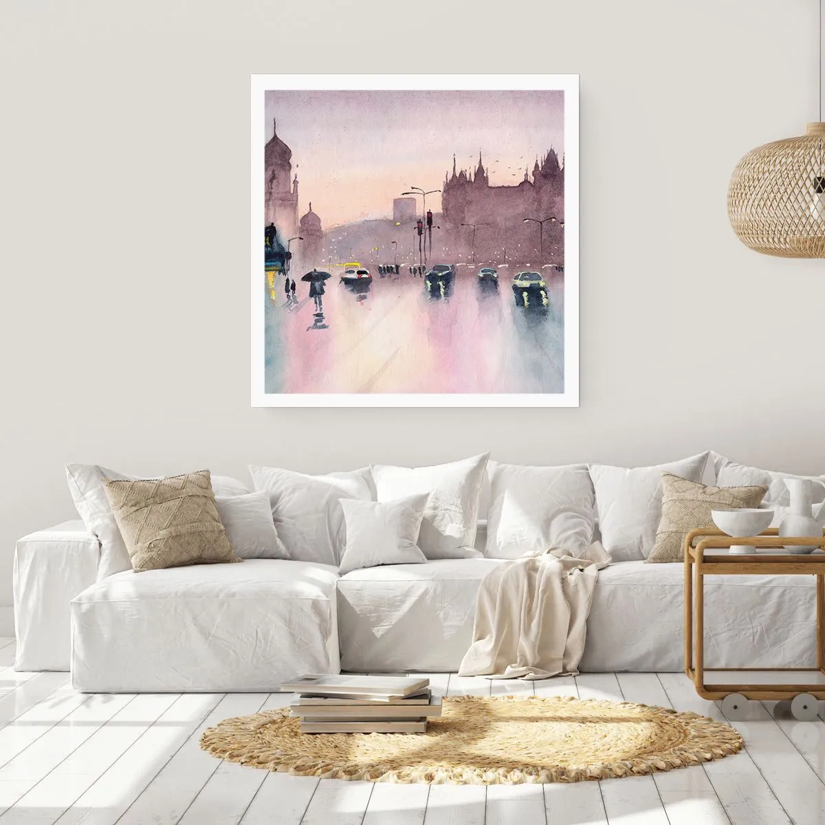 Plagát - V daždivom opare - 40x40 cm