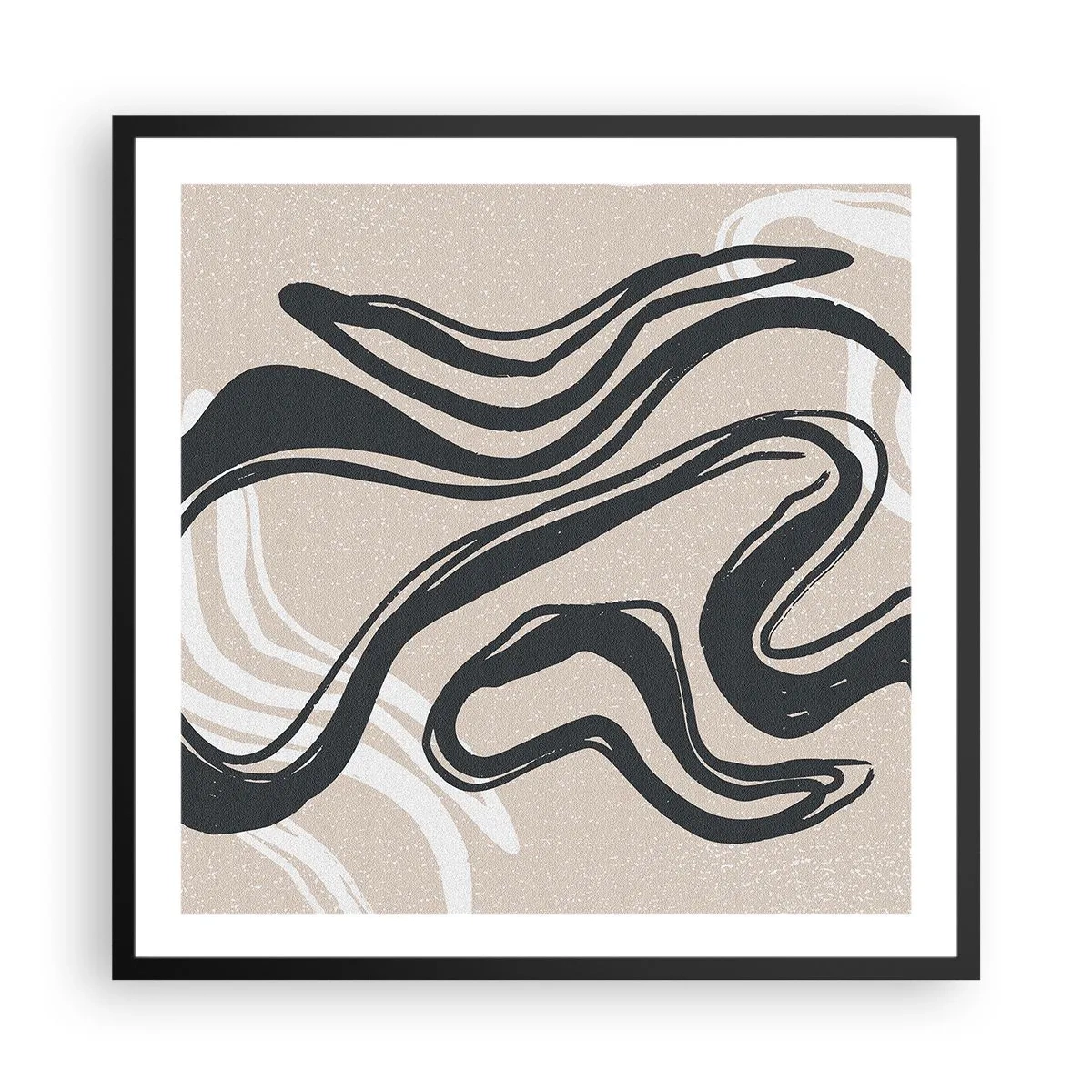 Plagát v čiernom ráme - Znásobená expresia - 60x60 cm