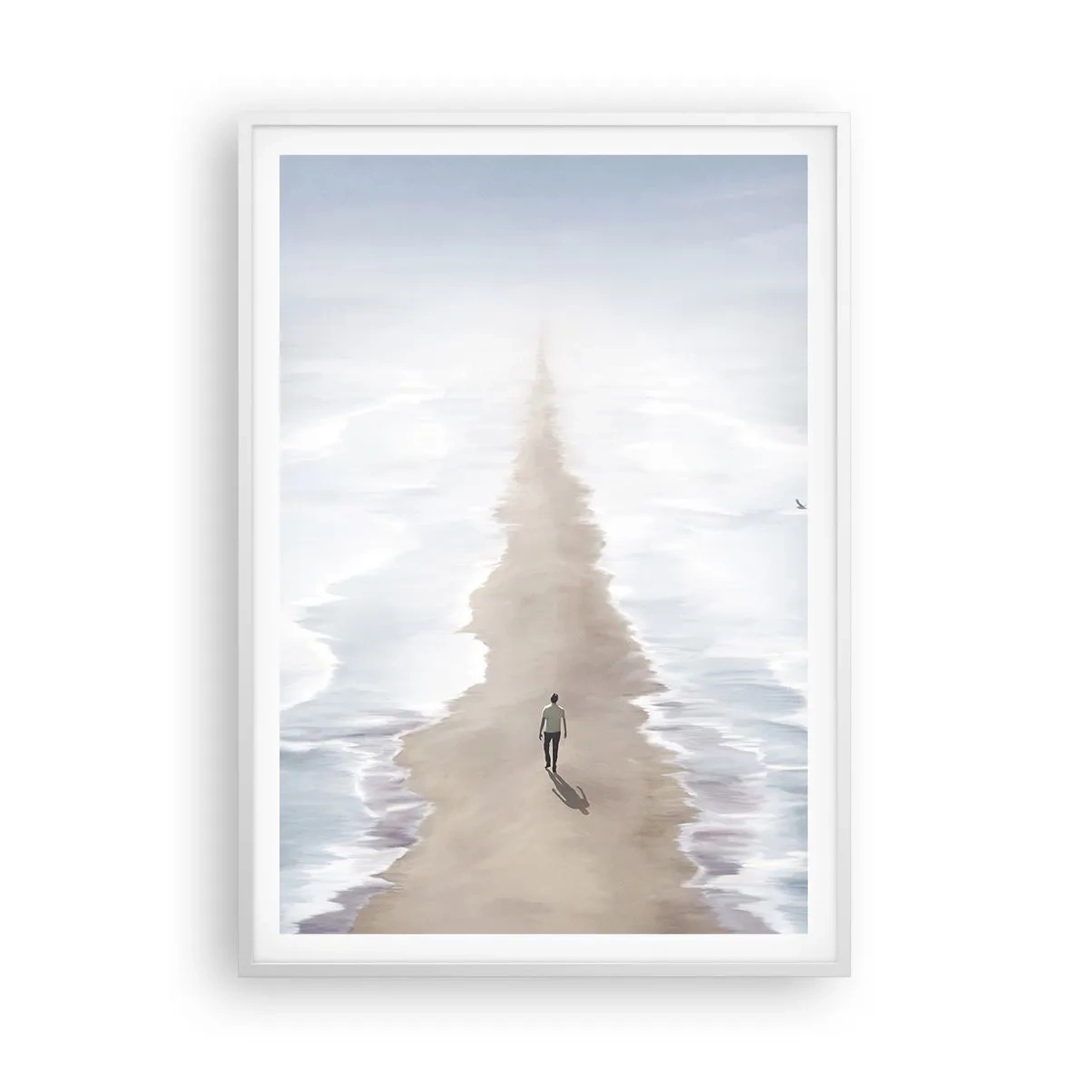 Plagát v bielom ráme - Svetlá budúcnosť - 70x100 cm