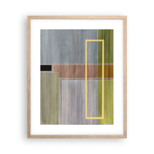 Plagát v ráme zo svetlého duba - Jednoducho a v kľude - 40x50 cm