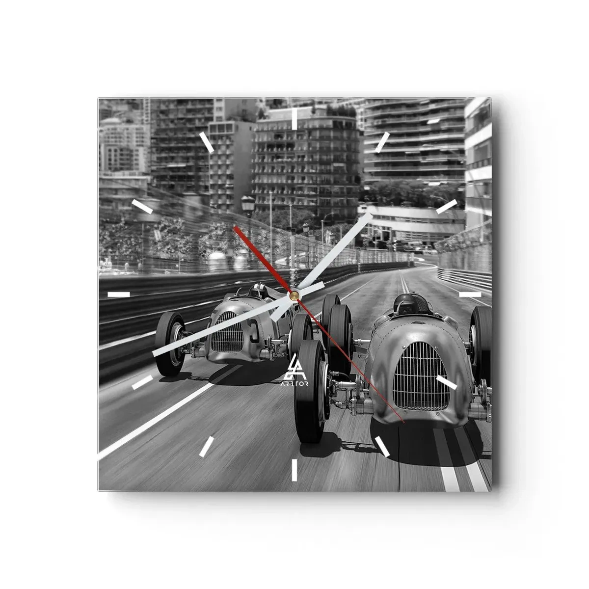 Nástenné hodiny - Kedysi dávno v Monte Carle - 40x40 cm