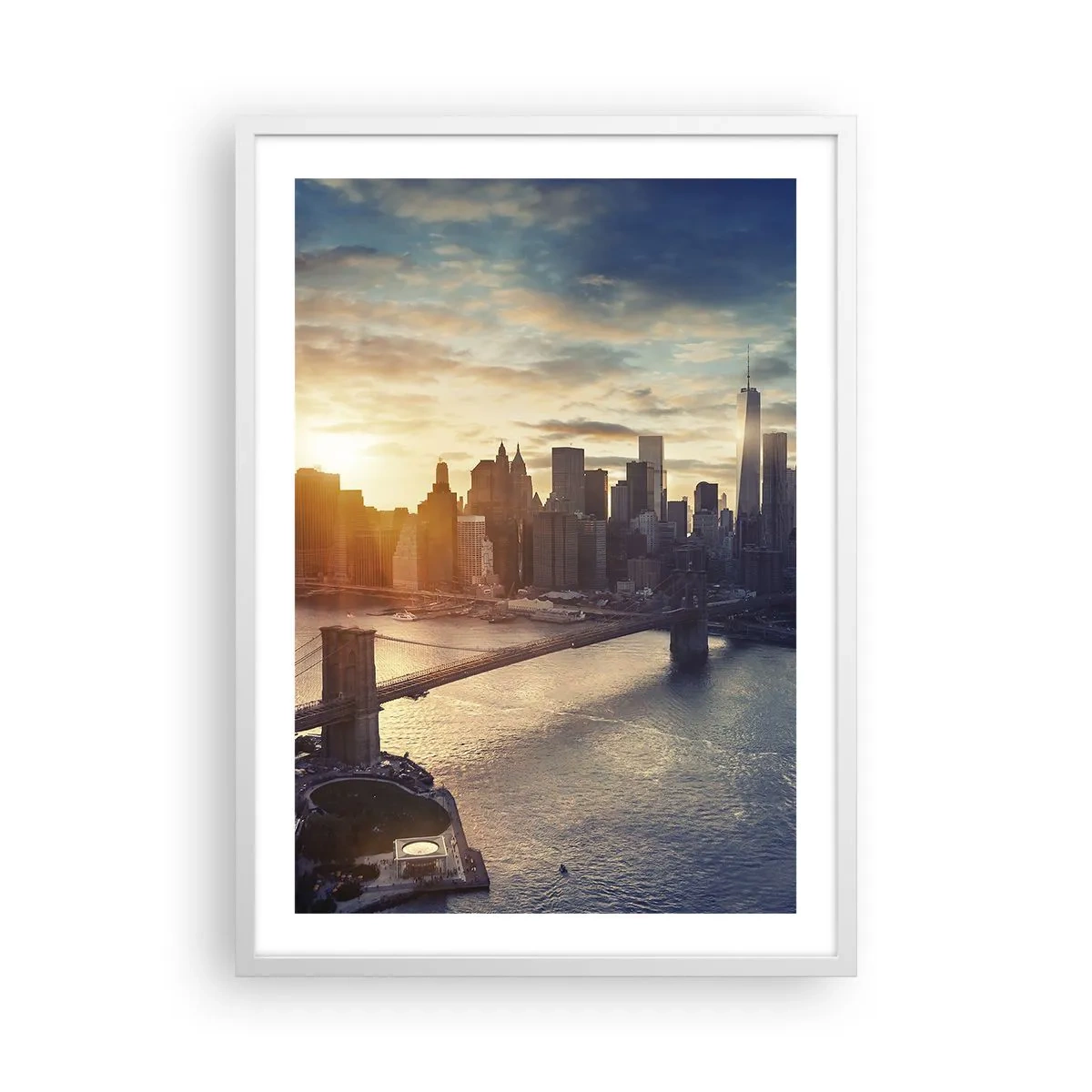 Plagát v bielom ráme - Pomník kultúry Západu - 50x70 cm