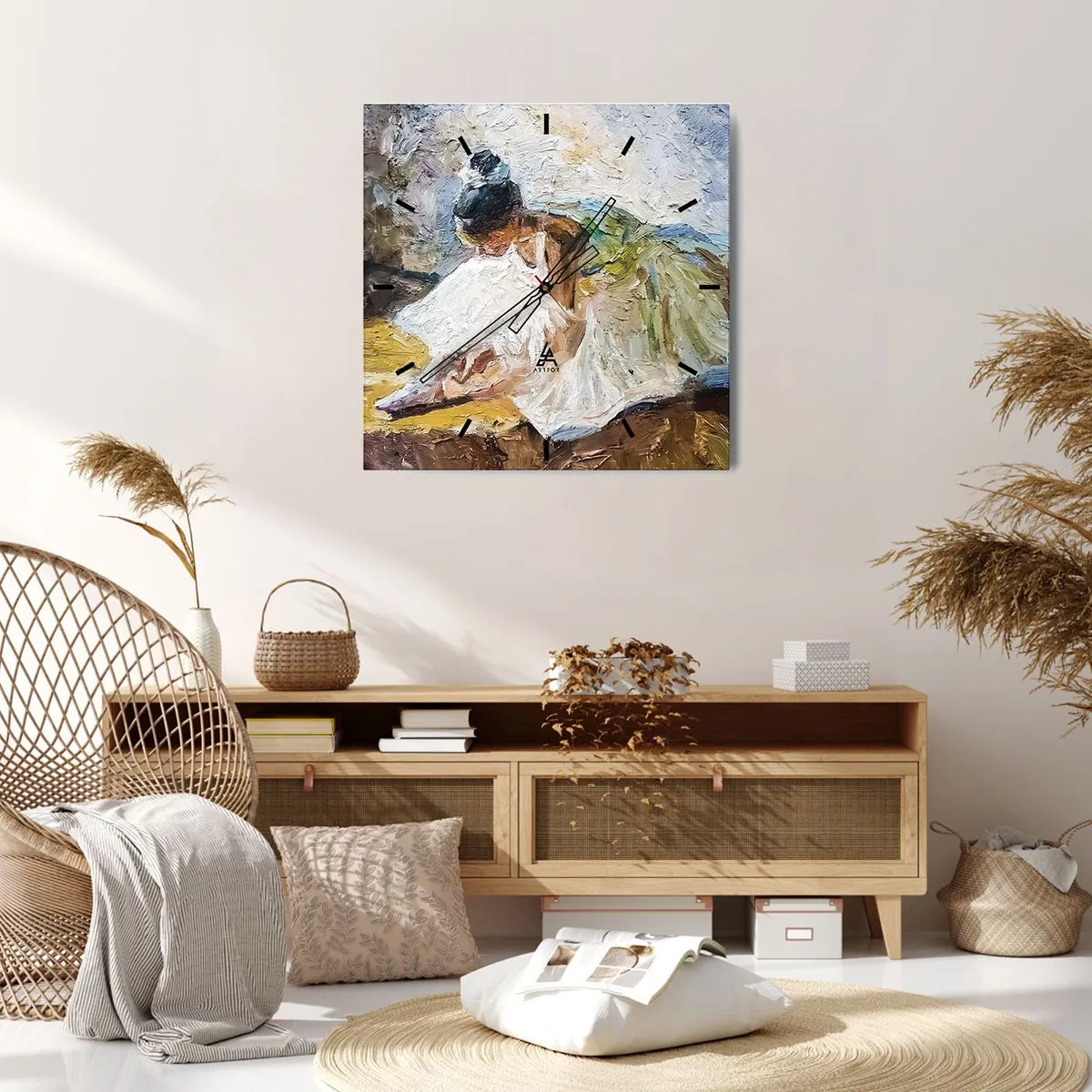 Nástenné hodiny - Z Degasovho obrazu - 30x30 cm