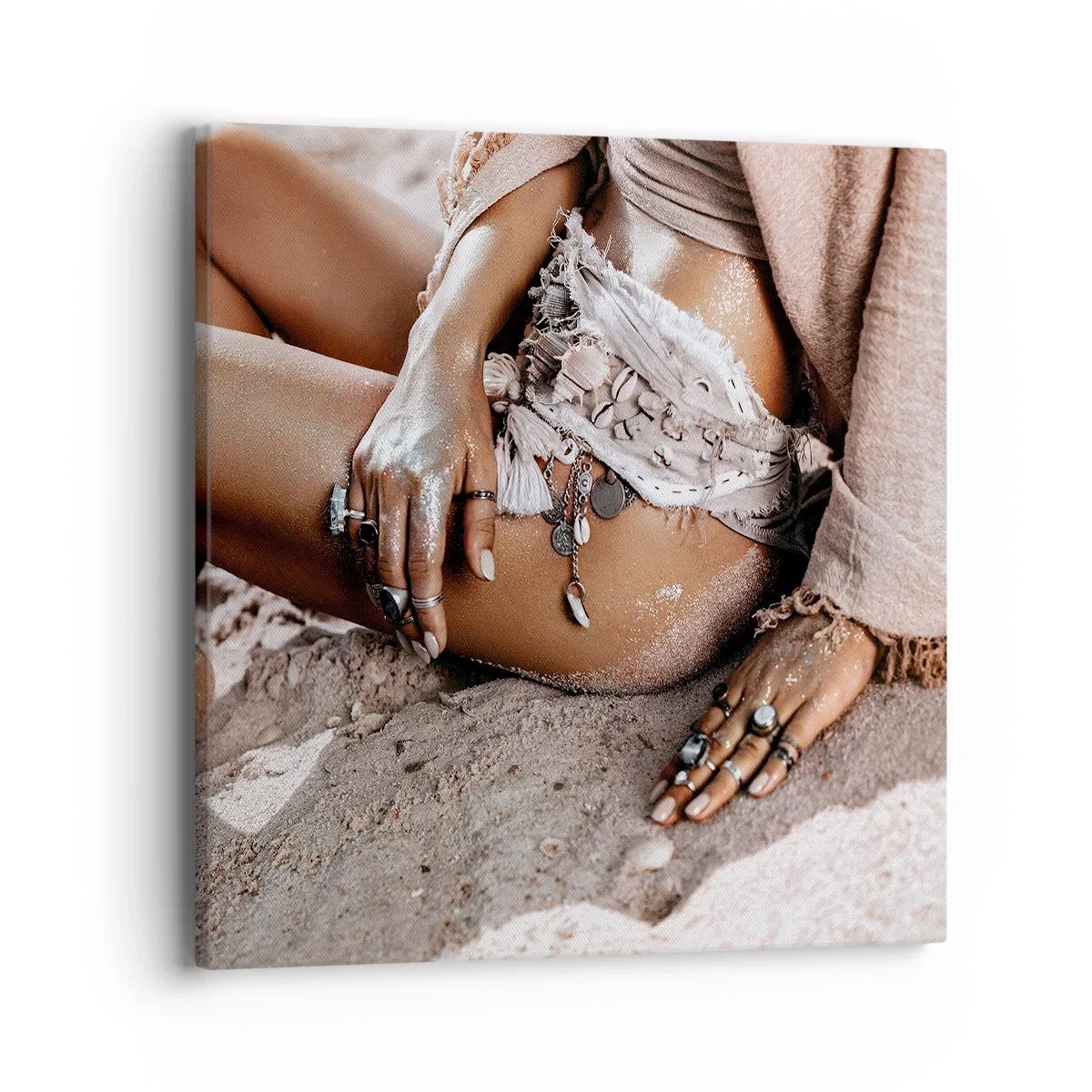 Obraz na plátne - Vyplavená na breh? - 40x40 cm