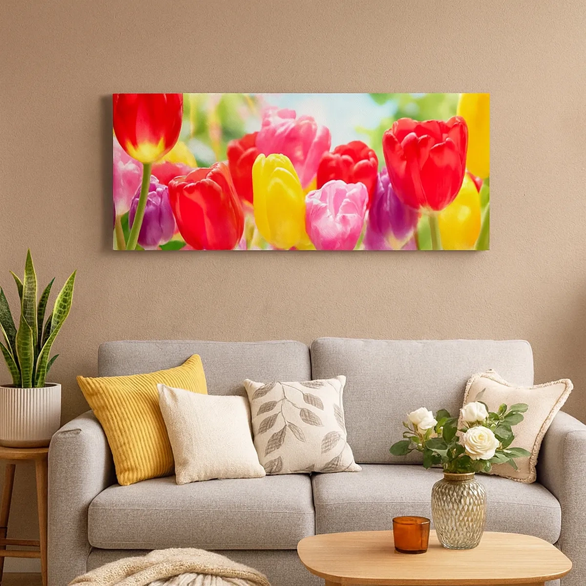 Obraz na plátne - To sme my, farby mája! - 30x30 cm