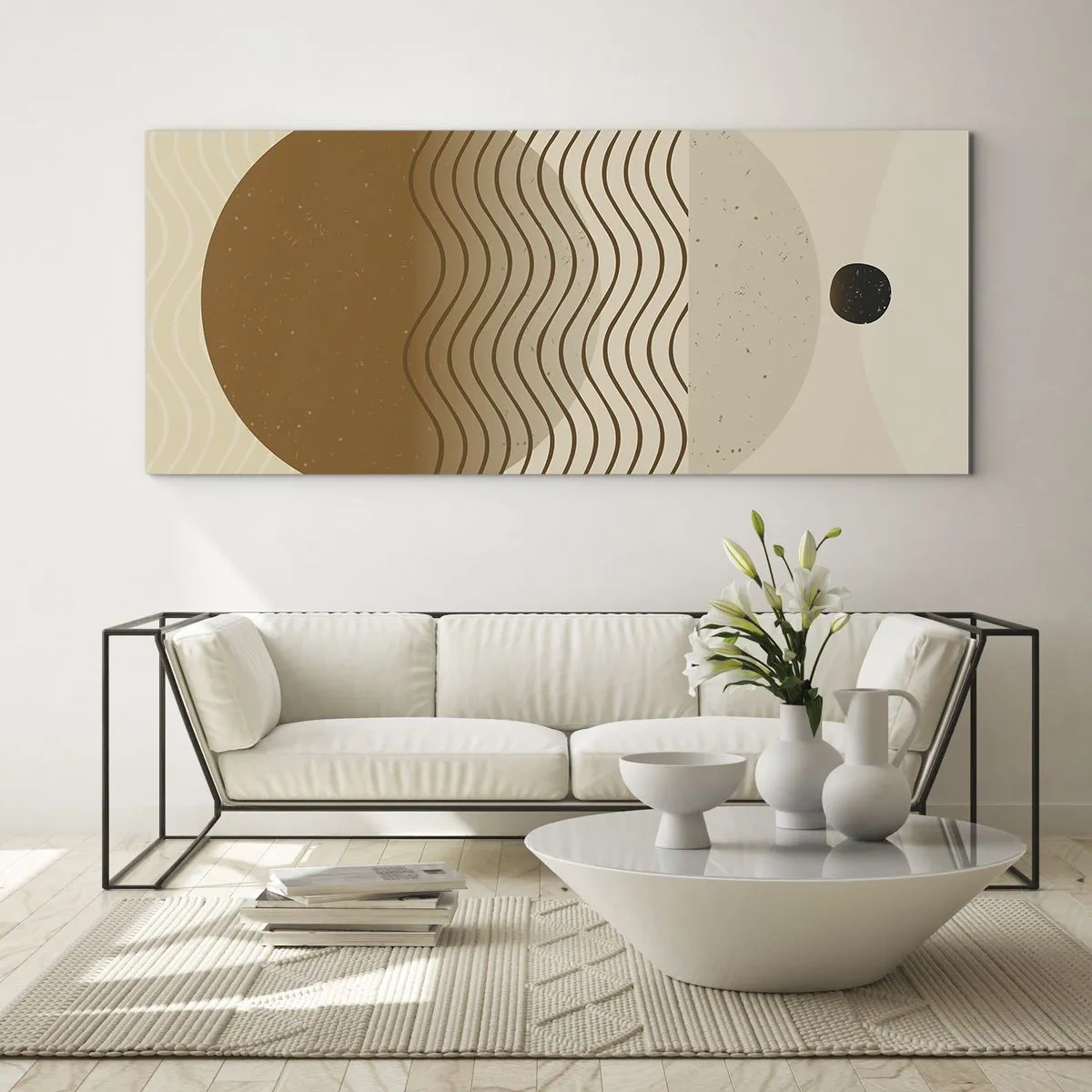 Obraz na skle - O pôvode geometrických obrazcov - 120x50 cm