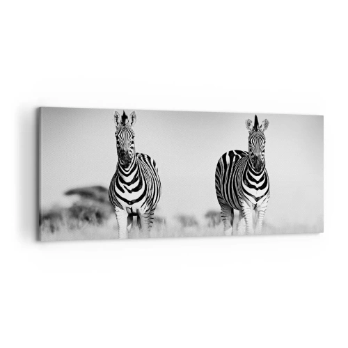 Obraz na plátne - A svet je aj tak čierno-biely - 100x40 cm