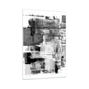 Obraz na skle - Sivé je krásne - 70x100 cm