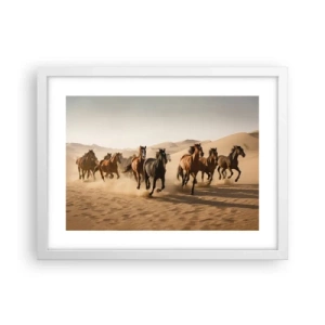 Plagát v bielom ráme - Voľné ako vietor - 40x30 cm