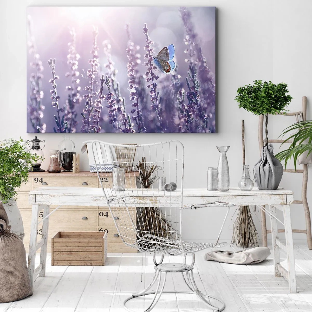 Obraz na plátne - Bozk motýľa - 100x70 cm