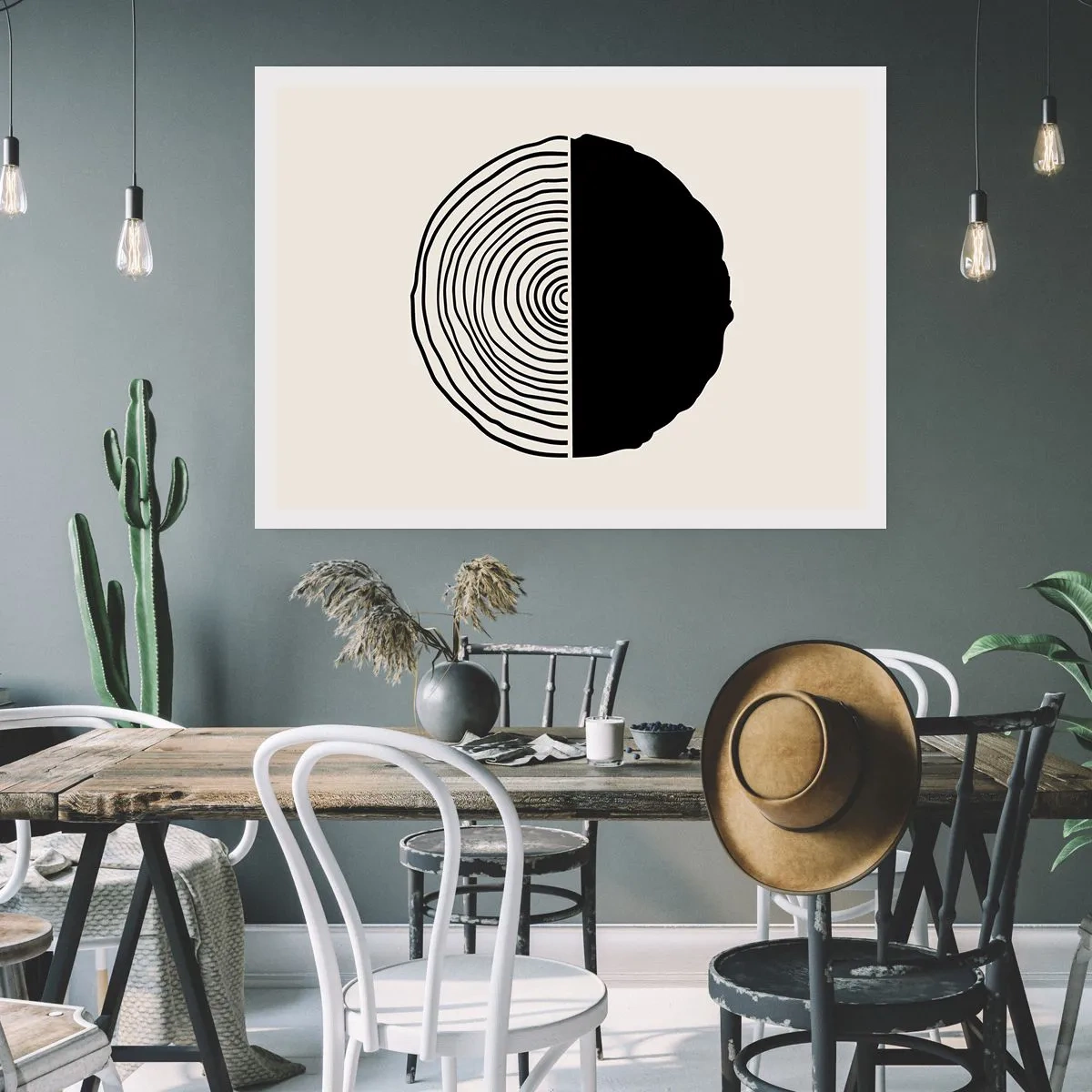 Plagát - Pol na pol - 70x50 cm