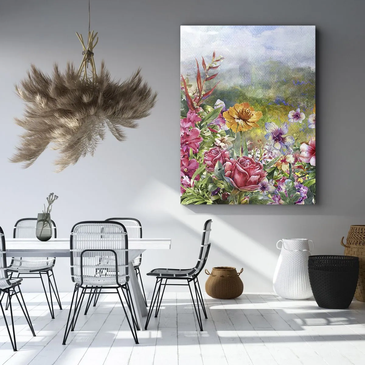 Obraz na plátne - Záhrada, ktorá sa zbláznila - 65x120 cm