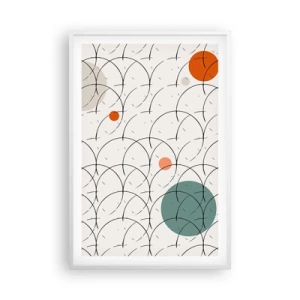 Plagát v bielom ráme - V duchu pop-artu - 61x91 cm